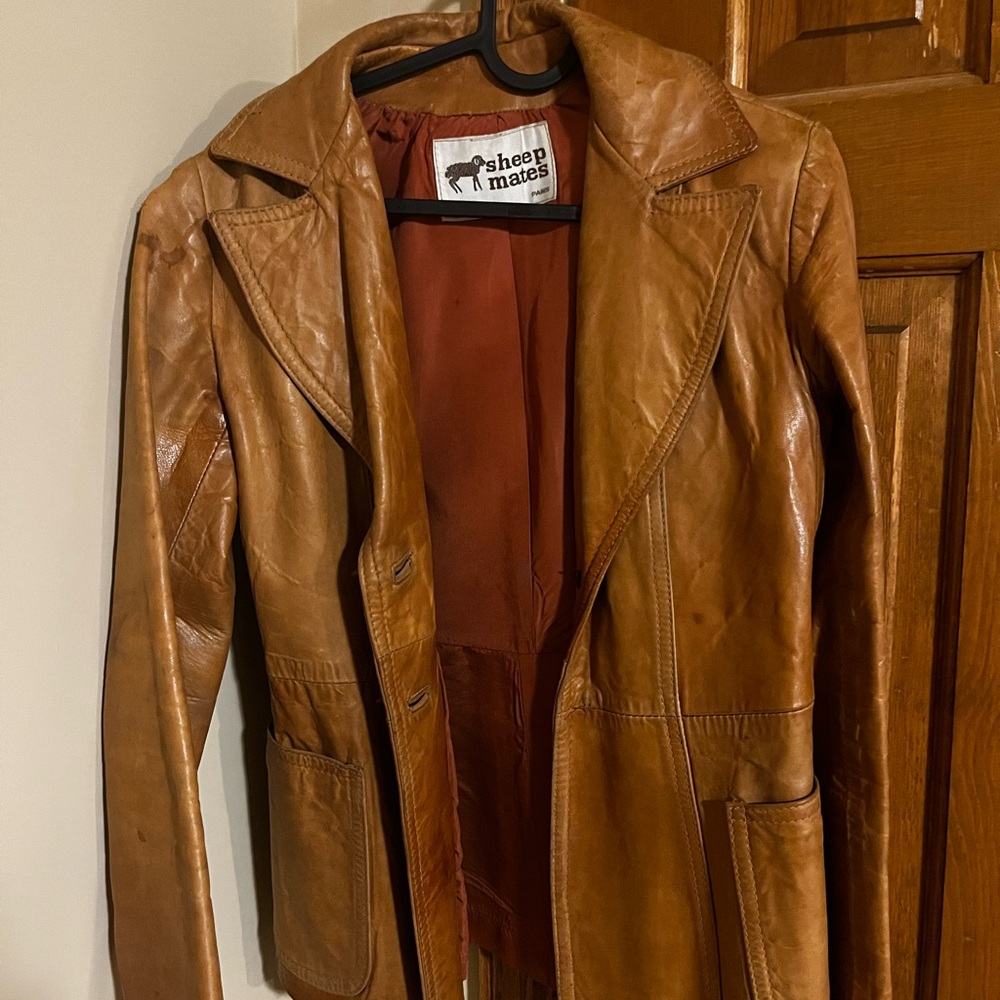 Women's Tan Leather Jacket
